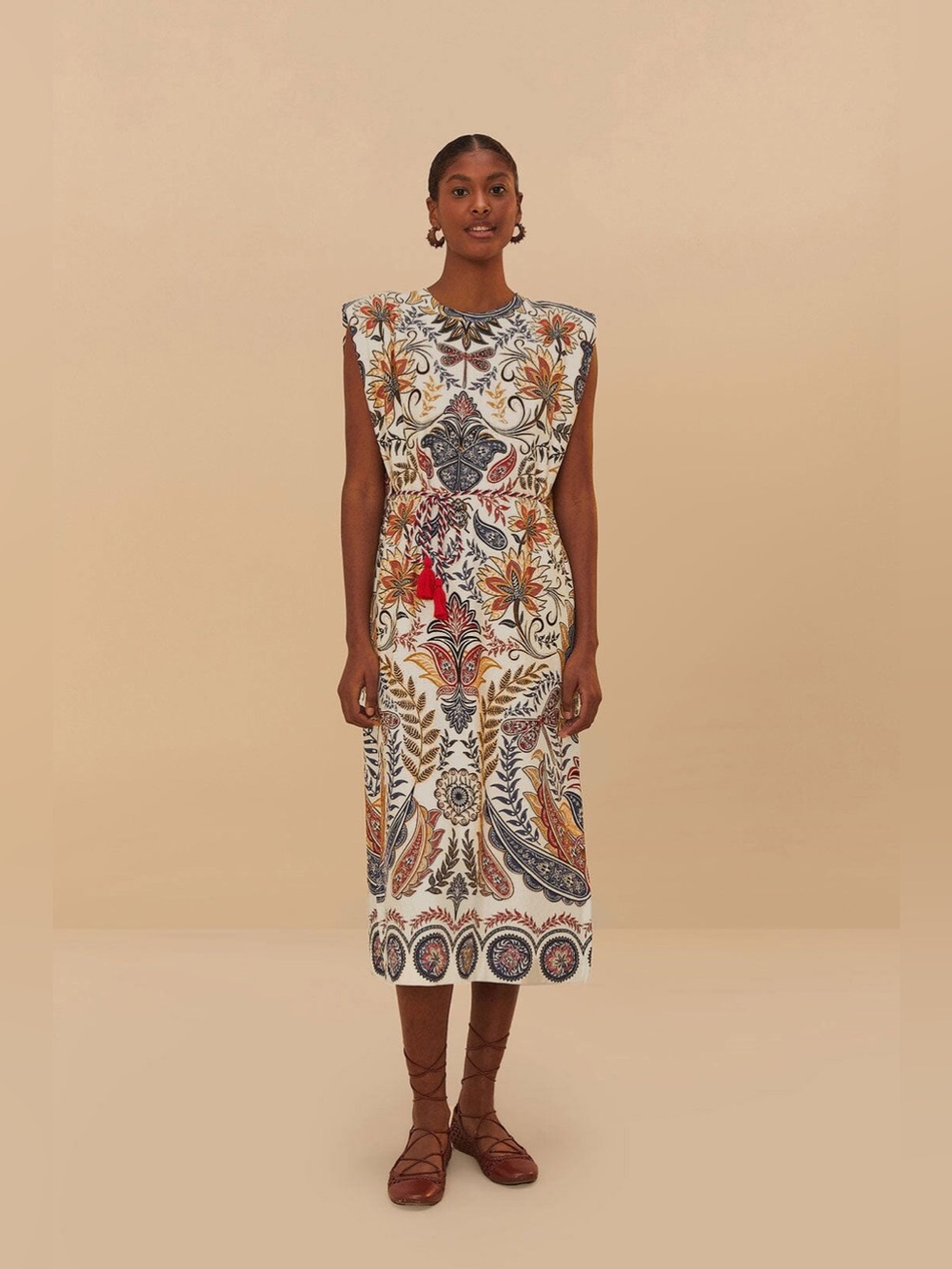 NEW FARM Rio Boho Glam Midi Dress